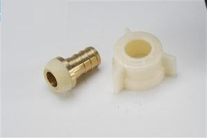 Elkhart Supply Fresh Water Fitting, 1/2 in PEX x 1/2 in Female Pipe Thread Plastic Swivel End Nut, Brass - 51177