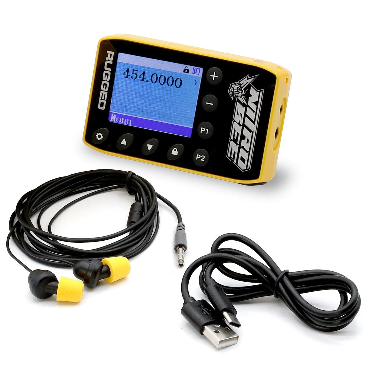 Rugged Radios UHF Radio, 10000 Channels, 400 To 480 MHz, 1000 mAh Battery Capacity - NITRO-BEE-X