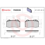 Brembo Brake Pad, FMSI Number D847-7960, Ceramic, Set Of 4 - P50053N