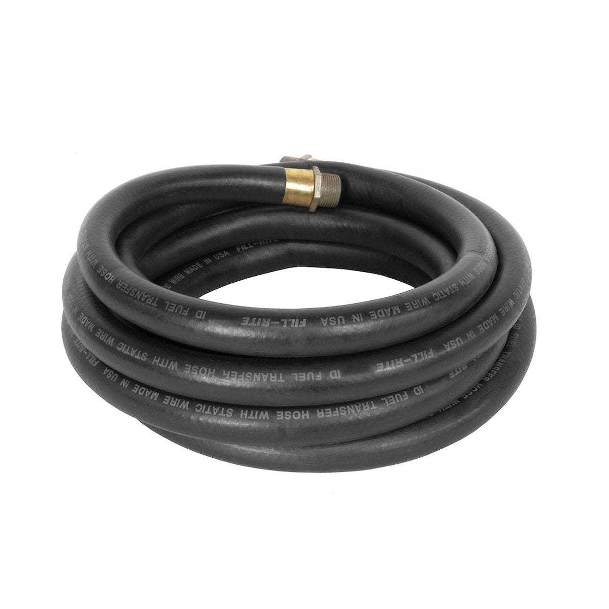 Fill-Rite Liquid Transfer Tank Pump Hose, 20 ft Length x 1 in, 1 in NPT Thread, Black - FRH10020