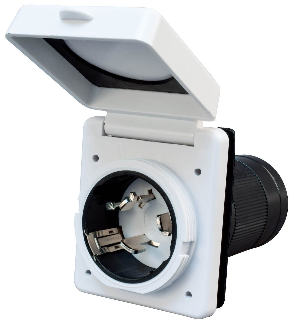Valterra Power Inlet Port, 50 amp, White - A10-50INVP