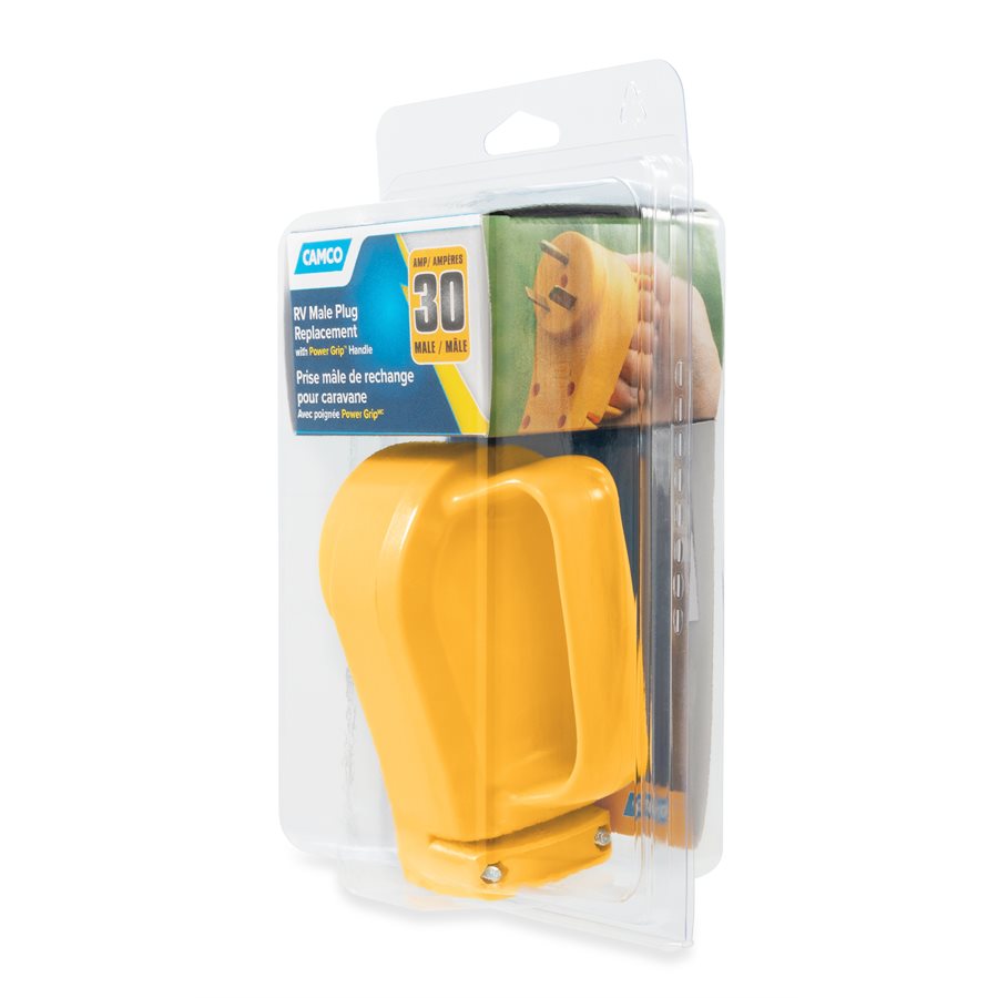 Camco Power Cord Plug End, 30 amp, TT-30P - 55245