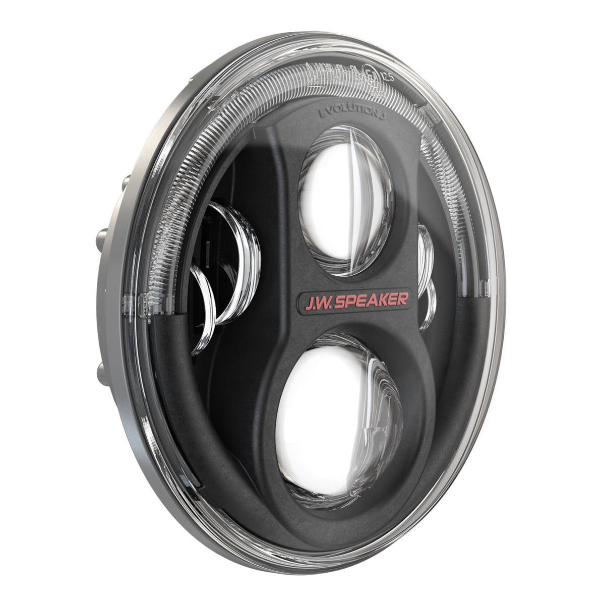 J.W. Speaker Headlight Assembly, 8700 Evolution J2, LED Bulb, LED Clear Bulb, Set Of 2 - 0554543