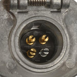 Pollak Trailer Wiring Connector Adapter, 4 Pin Terminal, 12 To 24 V, 35 amp - 11-404
