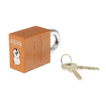 KNAACK Padlock, 1 in Diameter Shackle, Aluminum Body/Stainless Steel Shackle, Pack Of 2 - 2KL