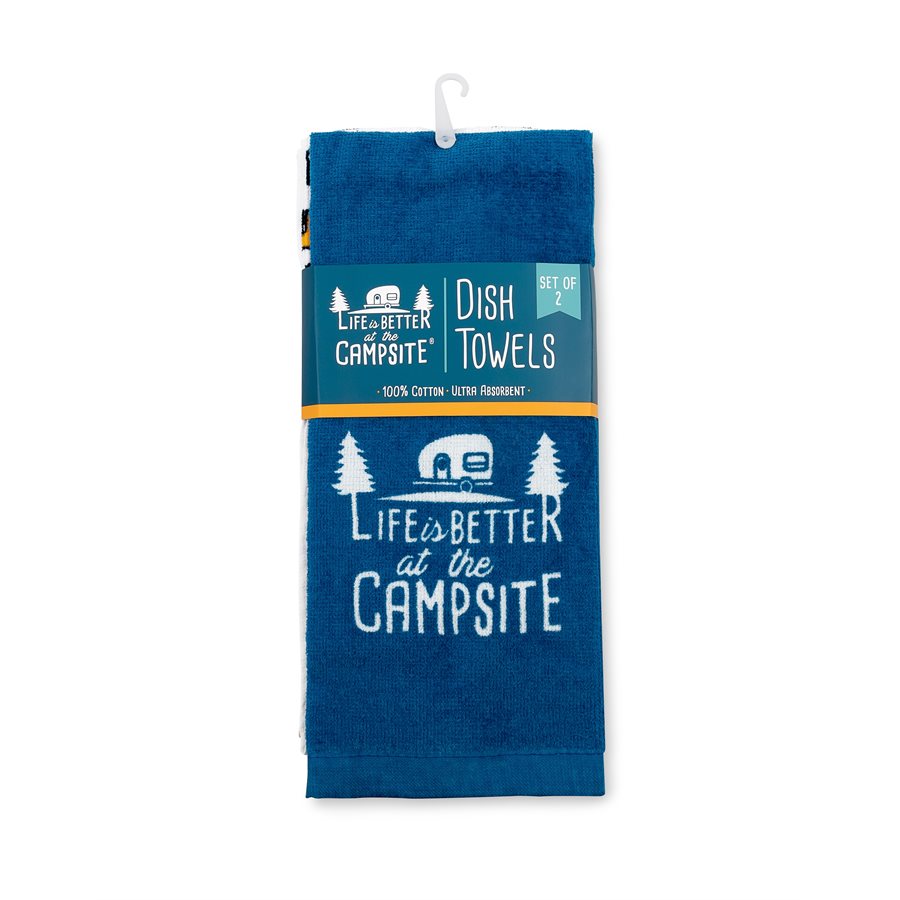 Camco Towel, 27 in Length x 16-1/2 in Width, 100% Cotton, Set Of 2 - 53301