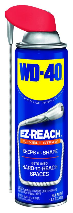 WD40 Multi Purpose Lubricant, 14.4 oz Aerosol Can, With 8 in Flexible Straw - 490194