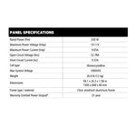Go Power Solar Kit, 200 Watt/9.62 amp Charging Current, 59.1 in Length x 26.3 in Width x 1.58 in Thickness - OVERLANDER-E