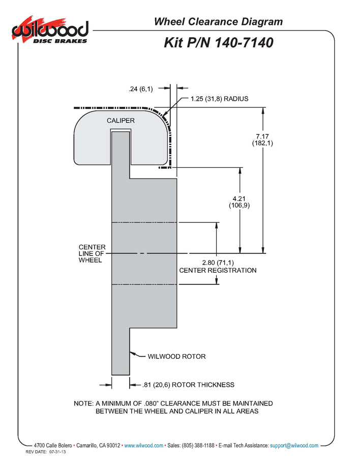 Wilwood Brakes Brake Systems 140-7140-D product image 6