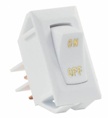 JR Products Multi Purpose Switch, 12 V, 1.125 in x 0.550 in Cutout, 1.120 in x 0.547 in (Switch), Set Of 5 - 12581-5