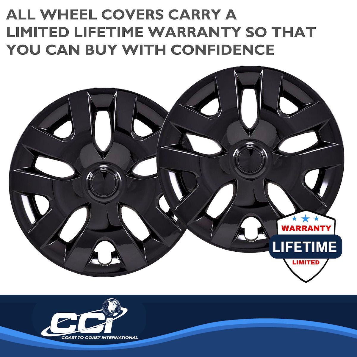 Coast2Coast Universal Wheel Covers IWC55416BLK product image 3