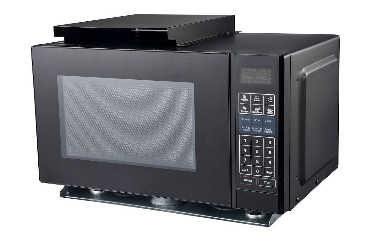 Forest River Microwave Oven, 0.9 Cubic ft Capacity, 900 Watt, 14 in Length x 23.3 in Width x 14-15/16 Inch Depth Outside Dimensions - MCG992ARB