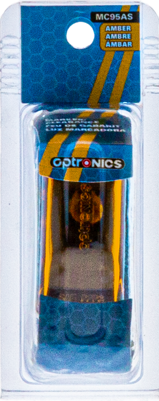 Optronics Clearance Light, MC95 SERIES, Incandescent, 2-1/16 in Length x 11/16 in Width x 1 in Depth - MC95AS