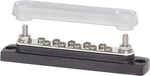 Blue Sea Busbar, 2 Stud Terminal/10 Screw Terminal, 300 V AC/48 V DC, 130 amp AC/150 amp DC - 2300-BSS