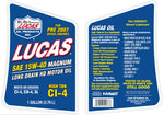 Lucas Oil Oil, SAE 15W-40, 1 gal Jug - 10076