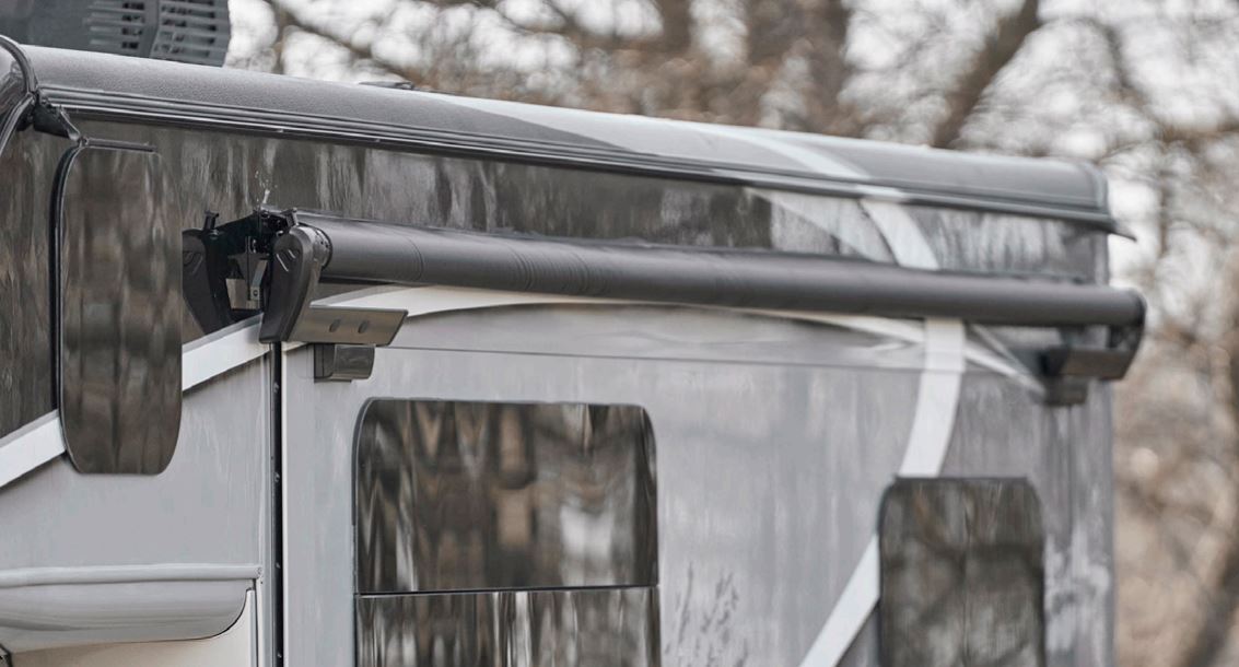 Velarium Awning, 90 in Slider Length x 48 in Extension, Flange Size Range 80 To 85.75 in, 85 in Fabric Width - VSTK09000000