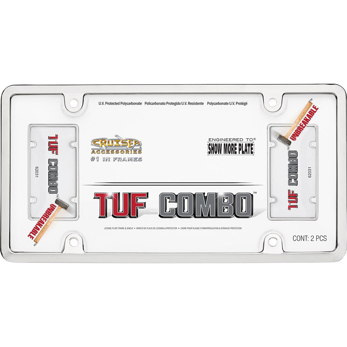 Cruiser License Plate Frame, Chrome Plated - 62031