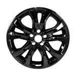 Coast2Coast Wheel Skin, 18 in, 5 Double Spokes, Gloss Black, Set Of 4 - IMP467BLK