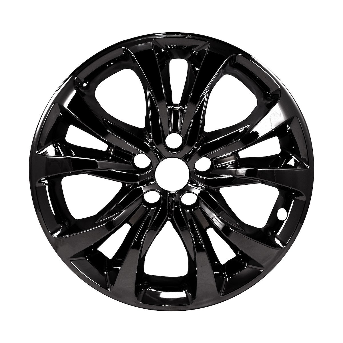 Coast2Coast Wheel Skin, 18 in, 5 Double Spokes, Gloss Black, Set Of 4 - IMP467BLK