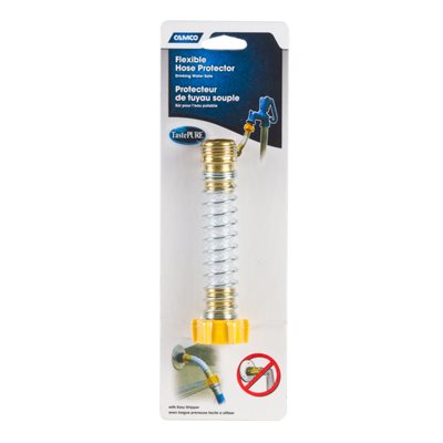 Camco Fresh Water Hose End Protector, Coiled Attachment To Prevent Hose Kinking at Connection Point - 22703