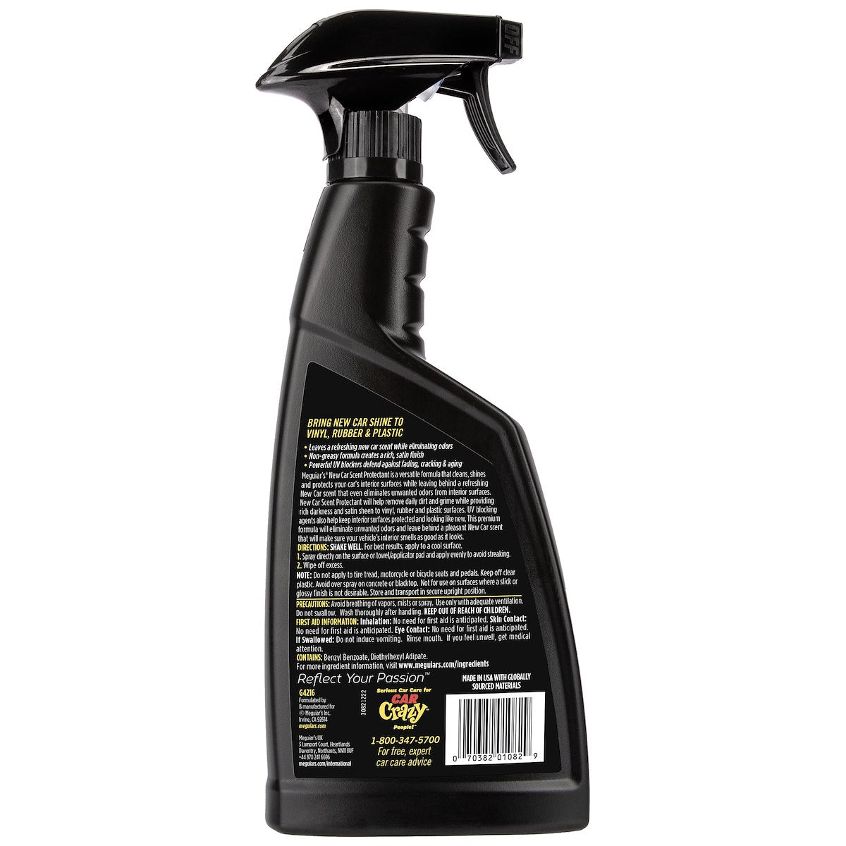 Meguiars Interior Cleaner, 16 oz Spray Bottle - G4216