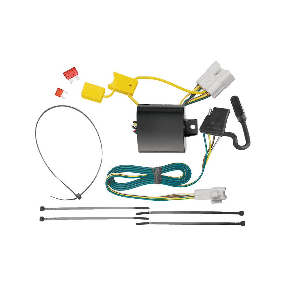 Tekonsha Trailer Wiring Connector, 4-Way Flat Replacement For OEM Wiring Harness - 118449
