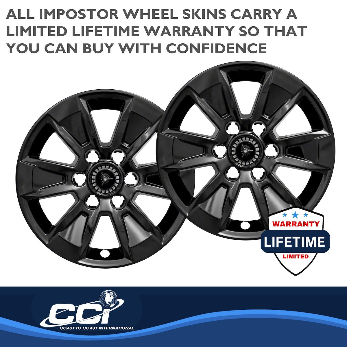Coast2Coast Wheel Skins & Styled Wheel Covers IWCIMP436BLK product image 4