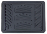 Plasticolor Floor Mat, Black, White Jeep Logo With Sculpted Channels, 4 Piece - 001668R01