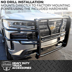 Cattleman HD Grille Guard, 1 Piece, Black, Steel - 1134PS