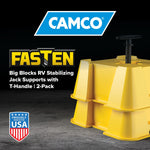 Camco Leveling Block, 8000 lb Capacity, Set Of 2 - 44539