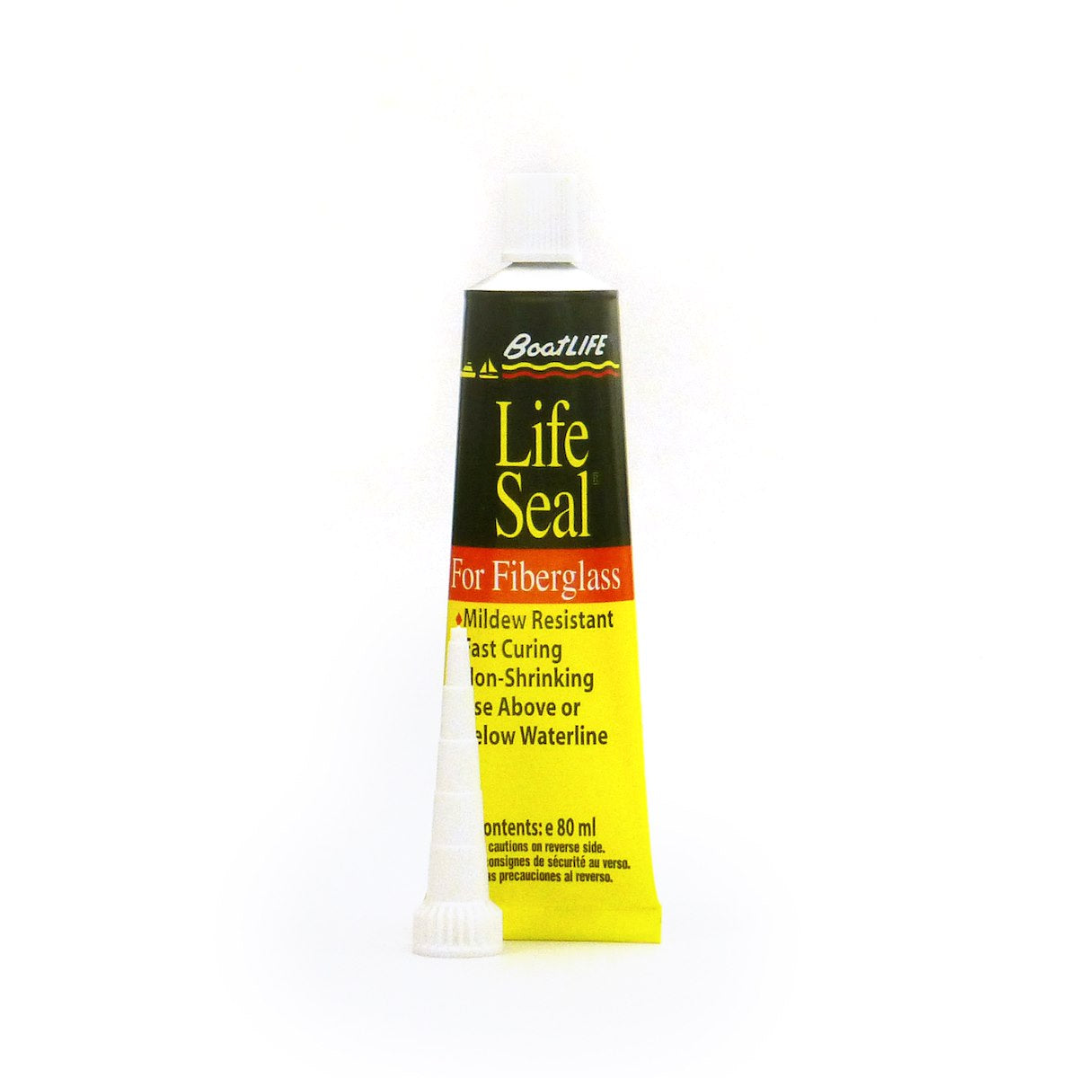 Life Industries - BoatLife Caulk Sealant, Black, 2.7 oz Tube - 1162