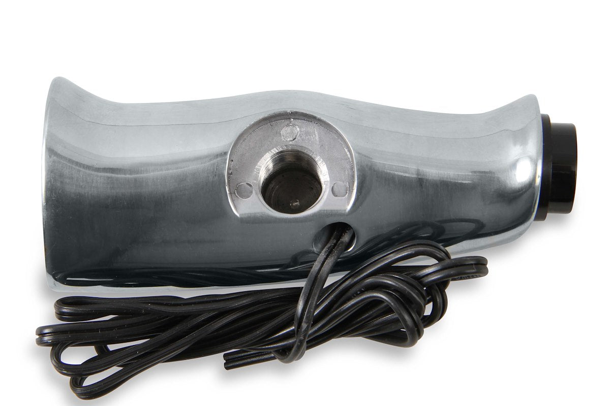 B&M Shifter Knob, 1/2-20 Thread Size, T Handle With Red B&M Logo, Brushed Aluminum - 80658