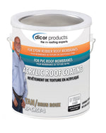 Dicor Corp. Roof Coating, Covers Up To 125 Square ft - RP-CRCT-1