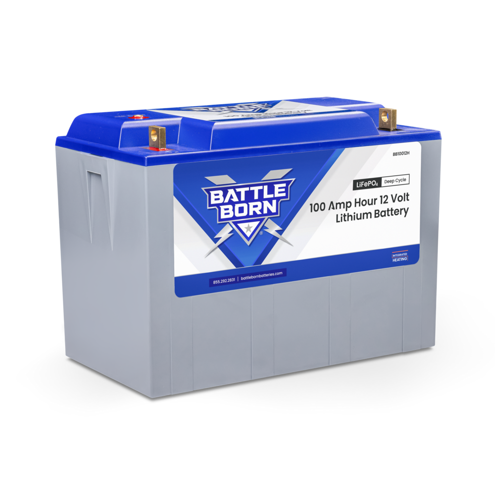 Battle Born Batteries Battery, Group 27/31, 12 V, Lithium Iron Phosphate Style (LiFePO4) - BB10012H