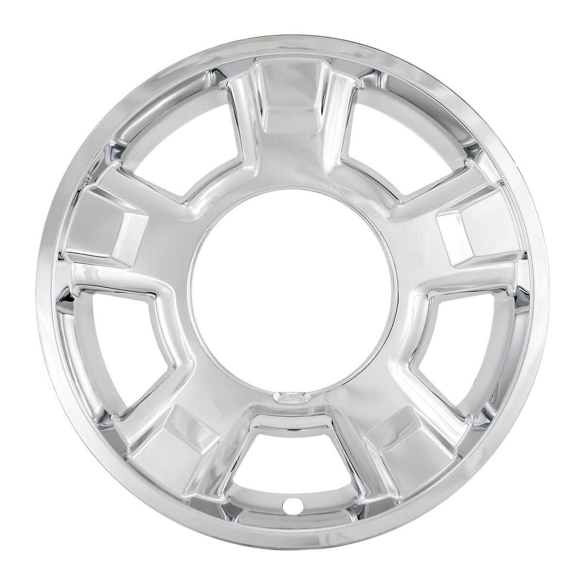 Coast2Coast Wheel Skin, 17 in, 5 Spokes With CC Cutout, Chrome, Set Of 4 - IWCIMP326X