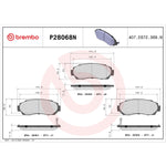 Brembo Brake Pads P28068N product image 7