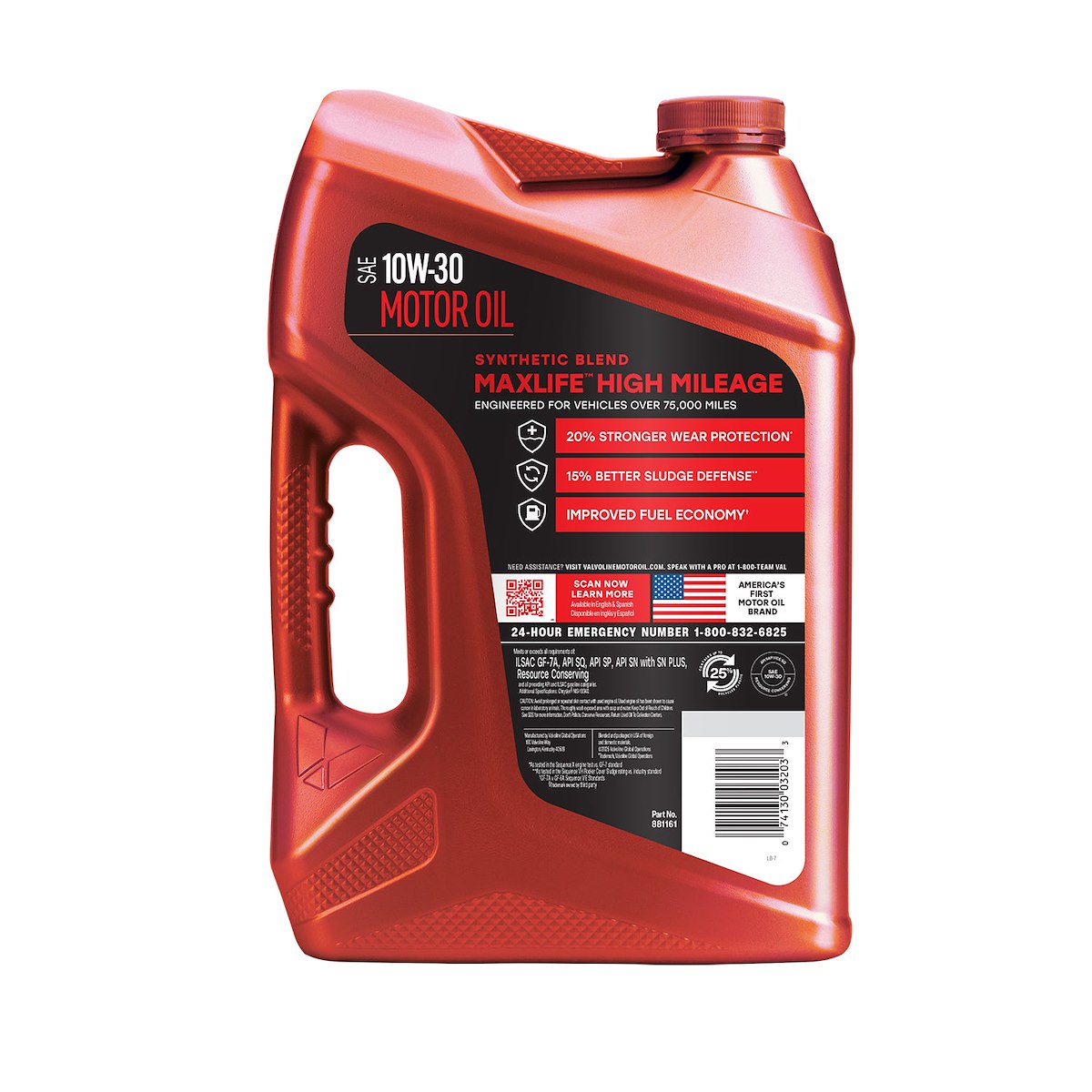 Valvoline Oil, SAE 10W-30, 5 qt Jug - 881161