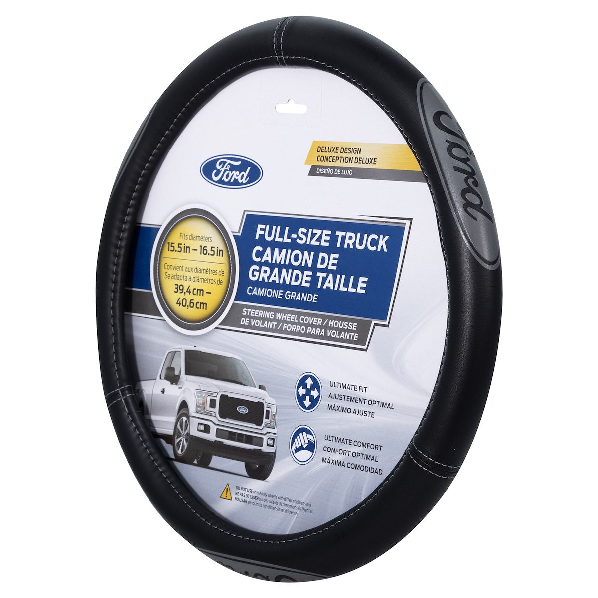 Plasticolor Steering Wheel Cover, For 15-1/2 To 16-1/2 in Wheels, Black - 008567R01