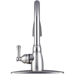 Dura Faucet Faucet, 15 in Pull Down Spout, 1 Hole/3 Hole Application, 1/2 in NPS Riser Connection - DF-PK160-SN