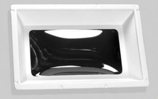Specialty Recreation Skylight, 3 in High Bubble Type Dome, For 30 in Length x 14 in Width Opening, 32 in Length x 16-1/2 in Width Flange - N1430D