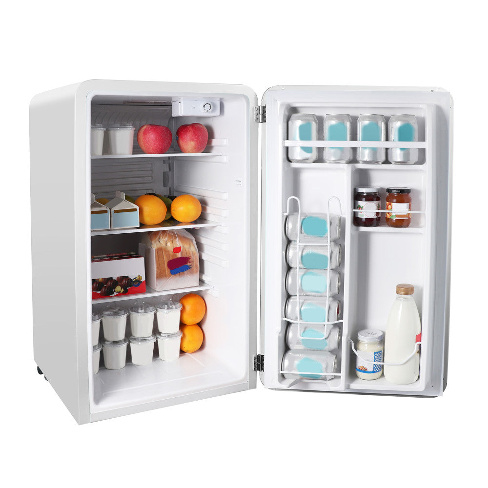 Magic Chef Refrigerator, 3.2 Cubic ft Capacity, 120 V, With Cabinet LED Light - MCR32CHW