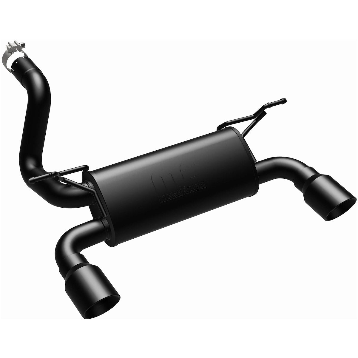 MagnaFlow Exhaust System Kit, MF Series Axle Back System, Black Stainless Steel, Black Steel Tips - 19388