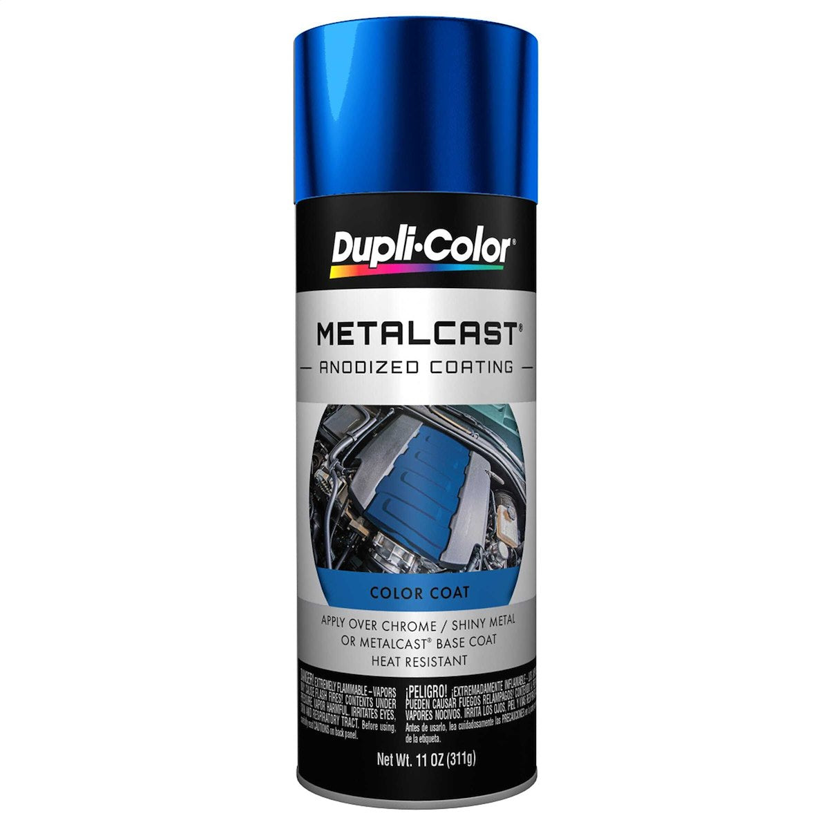 VHT/ Duplicolor Paint, Heat Resistant To 500 Degrees Fahrenheit, Blue Anodized, 11 oz - MC201