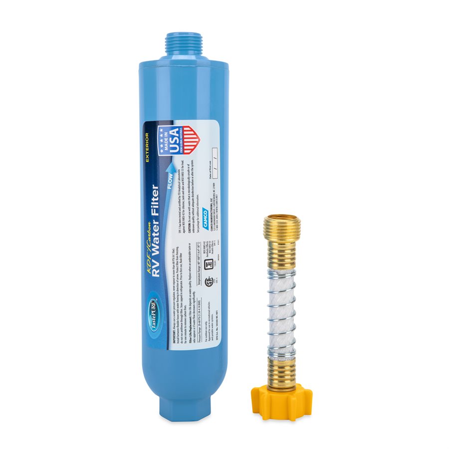 Camco Fresh Water Filter, Filters Down To 20 Microns - 40043