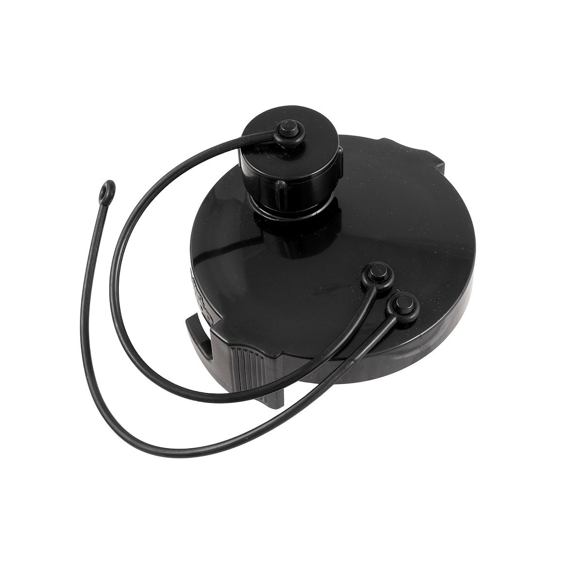 Duraflex Sewer Cap, 3 in Termination Cap With Bayonet Hook, Black, With 3/4 in Hose Thread Connection With Cap - 22197