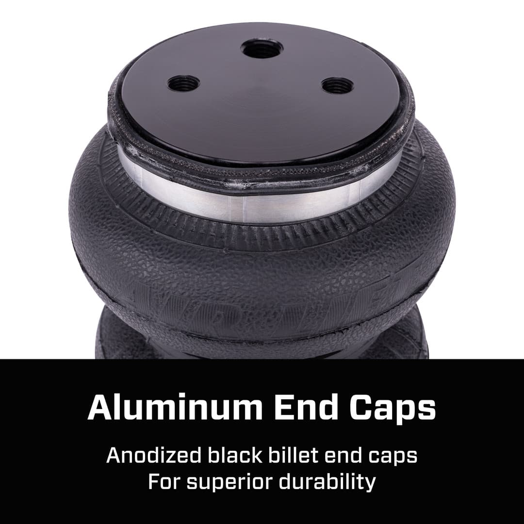 Air Lift Helper Spring Kit, Up To 3400 lb Of Leveling Capacity, Air Adjustable From 5 To 100 PSI, Set of 2 - 57415