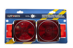 Optronics Trailer Light Kit, Incandescent, 4-9/16 in Length x 4-9/16 in Width x 2-7/8 in Depth, 12.8 V DC - TL60RK
