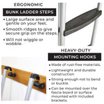 Stromberg Carlson Bunk Ladder, 66 in Height, Aluminum, 250 lb Load Capacity - LA-2021466