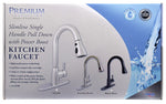 Phoenix Products Faucet, 8 in Deck Mount, 1 Hole Or 3 Hole Application, Ceramic Disc Valve - PF231466