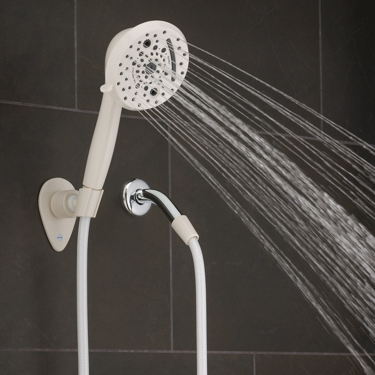 Oxygenics/ ETL Shower Head, Hand Held With 72 in Hose, With 10 Function Spray Settings, 5 in Outer Diameter - 51799